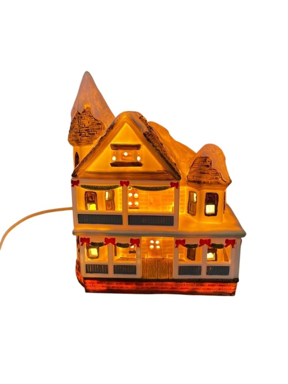 Vtg Christmas Around the World House of Lloyd Lighted Victorian Village House 88
